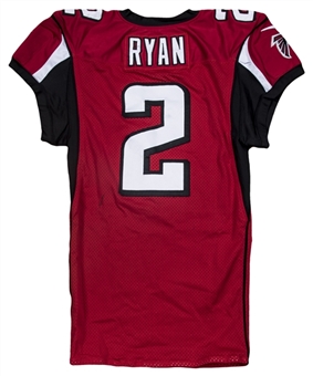 2013 Matt Ryan Game Used Atlanta Falcons Home Jersey Used On 12/29/13 (Falcons COA)